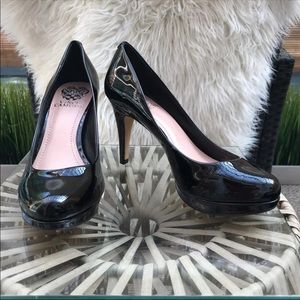 NEW Vince Camuto Black Patent Pumps Heels 7